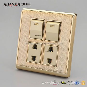 light four gang switch and two way socket
